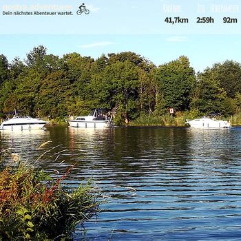 Kurze Pause an der Mündung der Maas ins Leukermeer