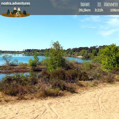 Mountainbiken Tour mit sandigen Trails am Vatertag