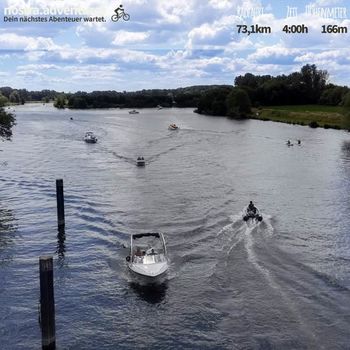 Mit dem Mountainbike am Leukermeer. Es fühlt sich ein wenig wie Urlaub an. 