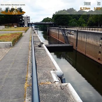 Die ehemalige Schleuse zwischen Reinders- und Leukermeer. Hier fuhren vor einigen Jahren 22500 Schiffe mit Sand und Kies durch