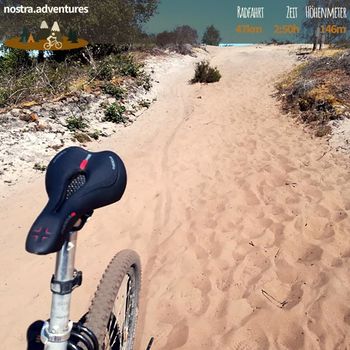 Herausforderung durch sandige Trails in den Maasduinen