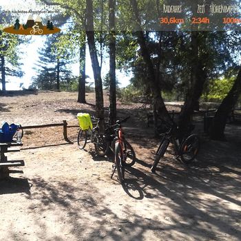 Mountainbiken zum Reindersmeer bei strahlendem Sonnenschein 