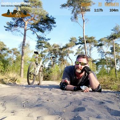Heute beim auf Tempo biken ist es mal wieder passiert das ich einen Abflug in den weichen Sand machte. 