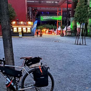 Landschaftspark Duisburg am Abend